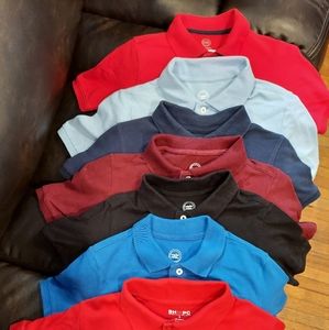 School uniform polo tops.